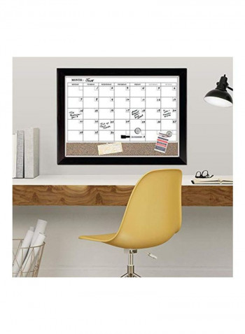 Magnetic Whiteboard And Cork Board White/Black