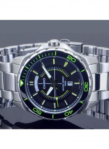 Men's Water Resistant Analog Watch MTD-1076D-1A3VDF