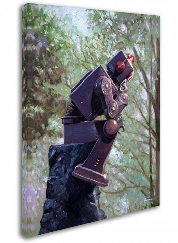 The Collator Canvas Wall Art multicolour 18 x 24inch