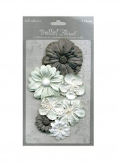 7-Piece Bella Paper Florals Grey/Green/White reviews 7-Piece Bella Paper Florals Grey/Green/White