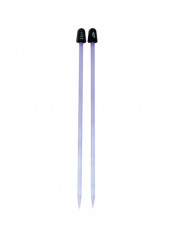 Crystallites Acrylic Knitting Needle Purple/Black