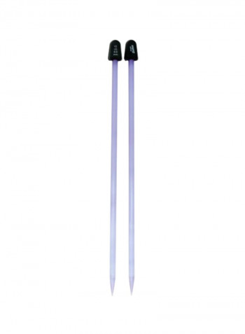 Crystallites Acrylic Knitting Needle Purple/Black