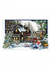 Printed Cross Stitch Kit White/Green/Yellow reviews Printed Cross Stitch Kit White/Green/Yellow