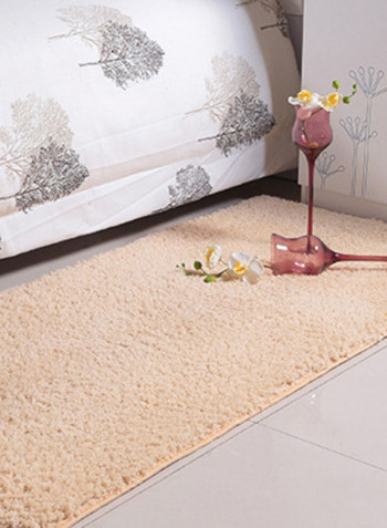 Fluffy Design Anti-Skid Bedroom Mat Light Pink 60 x 160centimeter