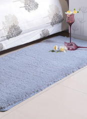Fluffy Design Anti-Skid Bedroom Mat Grey 60 x 160centimeter