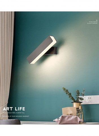 Wooden Modern Led Wall Lights Black 30x5x10centimeter