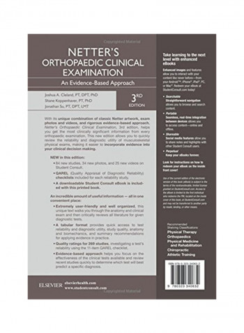 Netter's Orthopedic Clinical Examination: An Evidence Based Approach Paperback 3