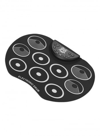 Portable Electronic Drum Kit With 9 Silicon Pads