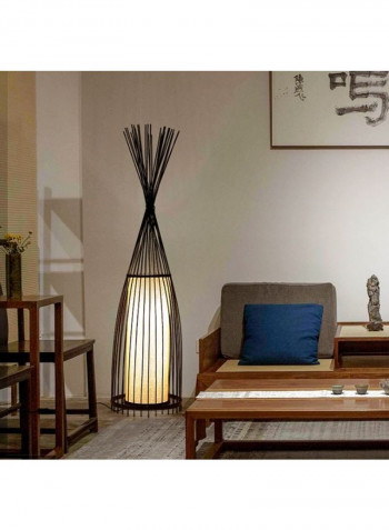 Creative Chinese Bamboo Floor Lamp Black 35 x 35 x 95centimeter