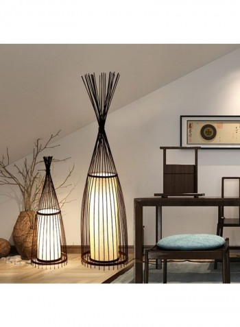 Creative Chinese Bamboo Floor Lamp Black 35 x 35 x 95centimeter