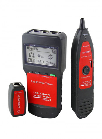 NF-8200 Professional LAN Tester Set Black/Red 23centimeter