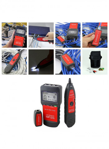 NF-8200 Professional LAN Tester Set Black/Red 23centimeter
