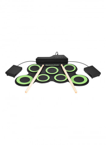 Portable Electronic Drum with Sticks