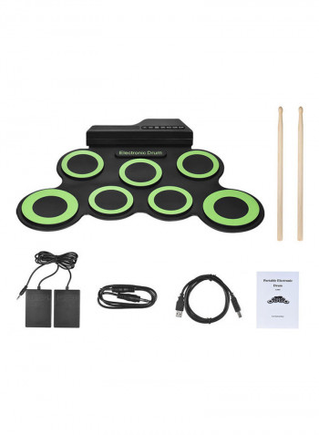 Portable Electronic Drum with Sticks