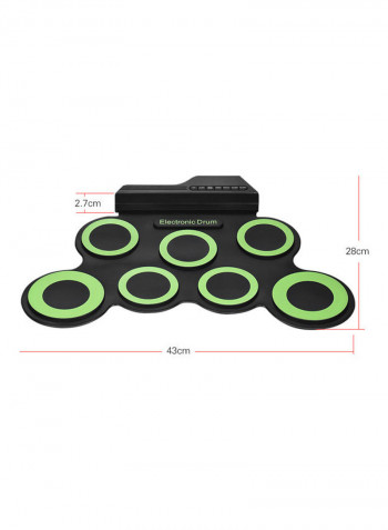 Portable Electronic Drum with Sticks