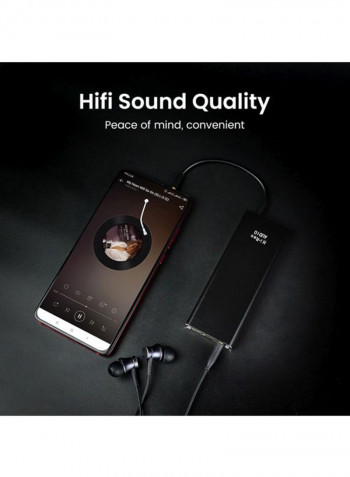 HiFi Audio Stereo Decoder Earphone Amplifier Black