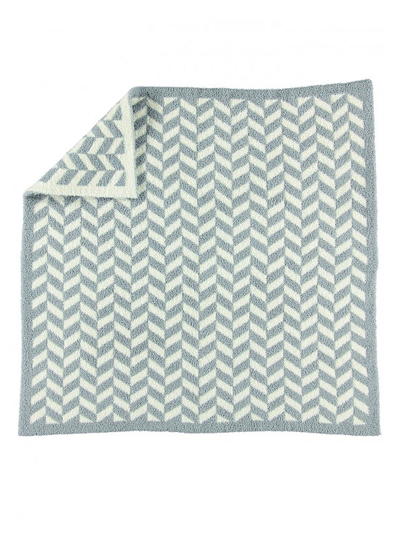Cozychic Mini Chevron Blanket Dove/Cream 76.2x81.3centimeter