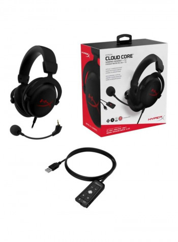 Kingston HyperX Cloud Core Gaming Headset for PC & Consoles Black/Red