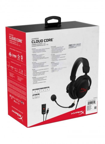 Kingston HyperX Cloud Core Gaming Headset for PC & Consoles Black/Red
