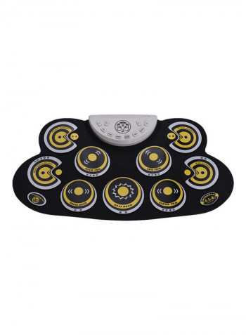 Portable Electronic Roll Up Drum Set With Drum Sticks