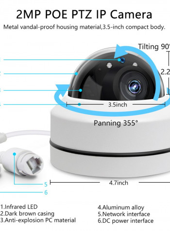 2.5 Inch Mini Outdoor 2.0MP HD 1080p PTZ Camera