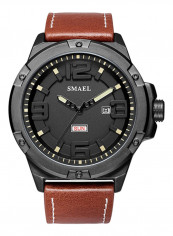 Men's Quartz Pointer Display Double Calendar Watch 1050