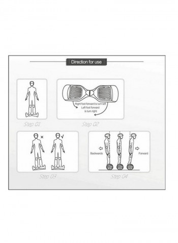 Hoverboard LED Self Balancing Scooter With Protective Belt 6.5inch