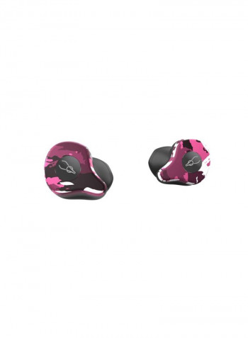 X12 In-Ear Bluetooth Earphones With Charging Case Camouflage Purple