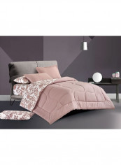 6-Piece 100% Soft Cotton Luxurious King Size Comforter Set(Comforter 260x240cm,Fitted Sheet 200x200+30cm,2 Pillow Case 75x75cm,2 Pillow Cover 75x75cm Brown