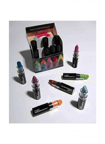 10-Piece Lipstick Orange/Red/Blue