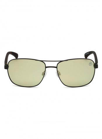 Men's Rectangular Sunglasses - Lens Size: 59 mm