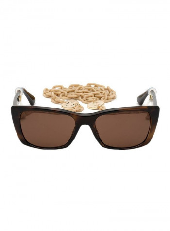 Women's Rectangular Sunglasses - Lens Size: 53 mm