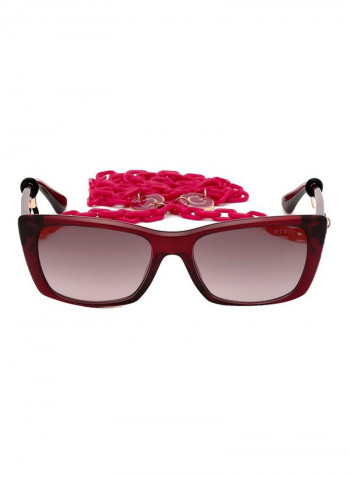 Women's Rectangular Sunglasses - Lens Size: 53 mm
