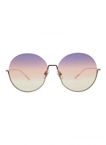Women's Round Shaped Sunglasses - Lens Size: 58 mm