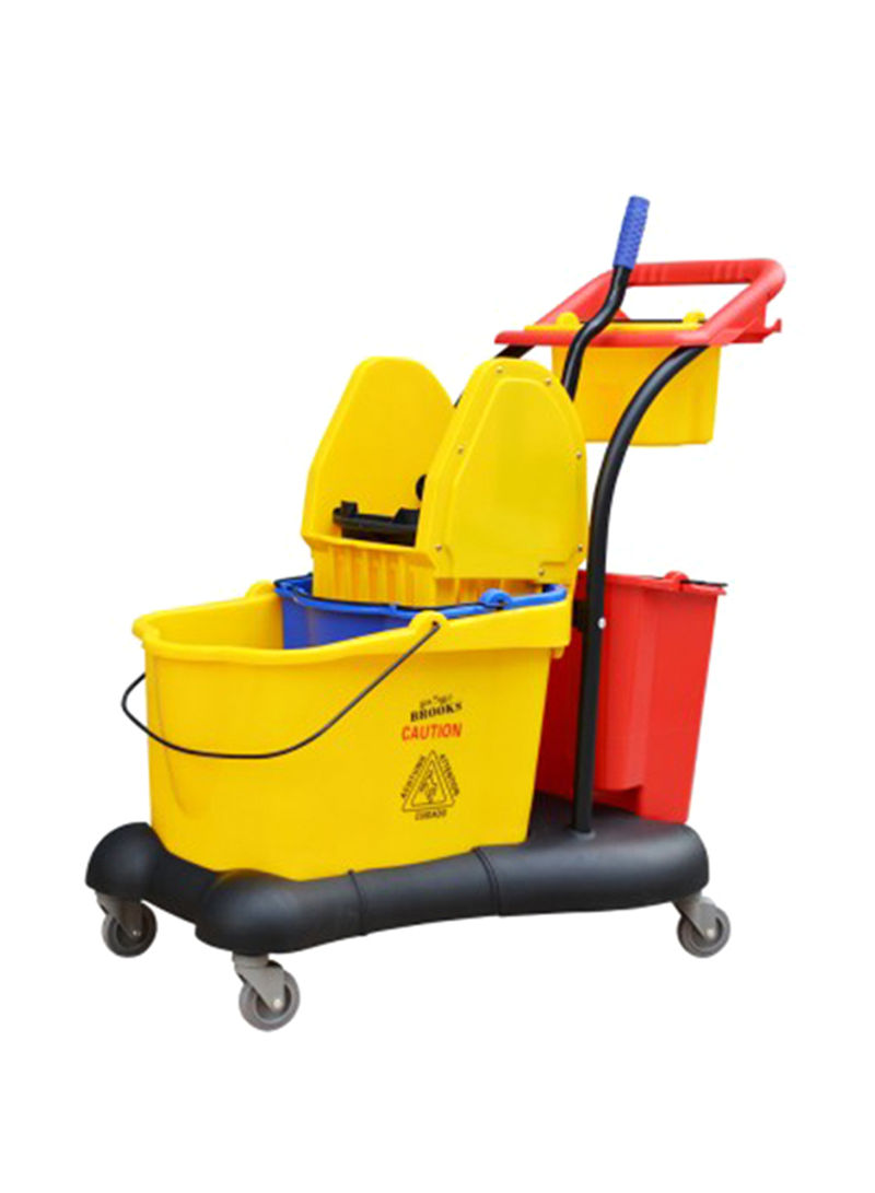Mop Wringer Bucket With Wheels Multicolour 91x51x94centimeter