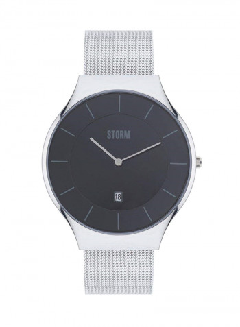 Men's Round Stainless Steel Wrist Watch ST-47320/BK