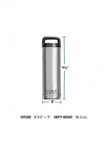 Rambler Bottle Stainless Steel 9.5x3inch