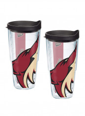 2-Piece NHL Arizona Coyotes Colossal Tumbler With Lid Red/Clear