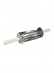 Stainless Steel Croissant Roller Cutter Silver/Beige 5x5x15inch