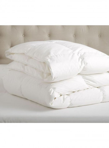 3-Piece King Size Luxury Hotel Duvet Insert with Pillow Cotton White 240 x 260cm