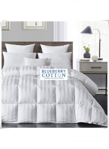 3-Piece King Size Premium Down Alternative Duvet Insert with Pillow Cotton White 240 x 260cm