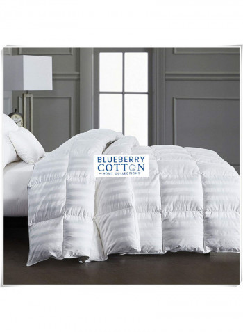 3-Piece King Size Premium Down Alternative Duvet Insert with Pillow Cotton White 240 x 260cm