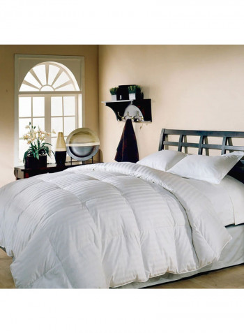 3-Piece King Size Premium Quality Duvet Insert with Pillow Cotton White 240 x 260cm