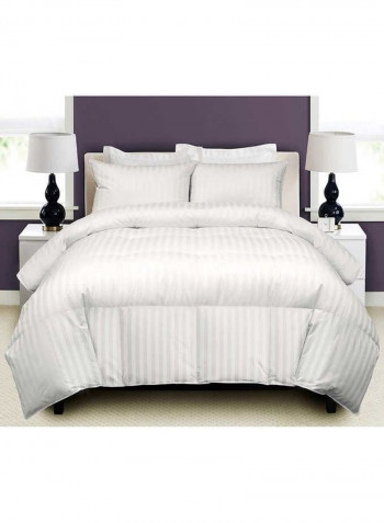 3-Piece King Size Premium Quality Duvet Insert with Pillow Cotton White 240 x 260cm