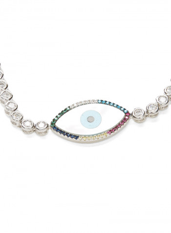 925 Sterling Silver Eye Adjustable Bracelet