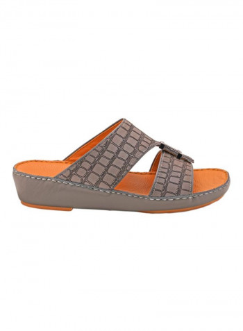 Slip On Arabic Sandals Grey