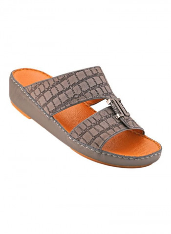 Slip On Arabic Sandals Grey