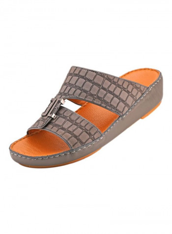 Slip On Arabic Sandals Grey
