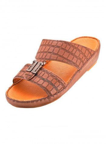 Slip On Arabic Sandals Medium Brown