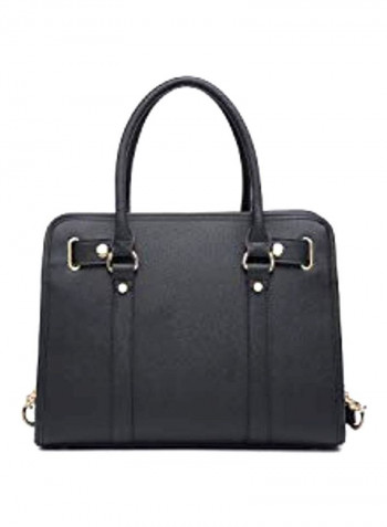 Top Handle Satchel Bag With Wallet Grey/Blue